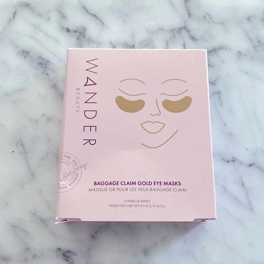 WANDER BEAUTY - Baggage Claim Gold Eye Masks (6 count)